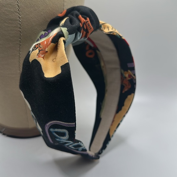 Handmade Rout 66 Colorful Graphic knotted Headband - Picture 3 of 5